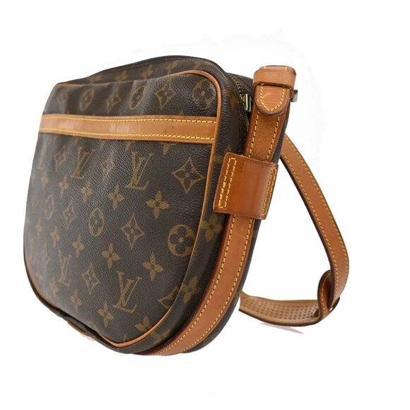 LOUIS VUITTON Jeune Fille GM Shoulder Bag Monogram Leather Brown - Picture 4 of 14